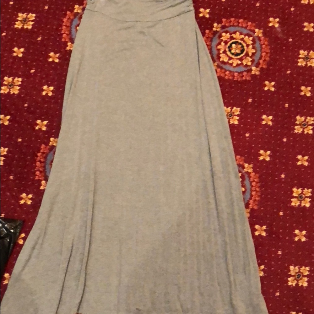 Gray maxi skirt
